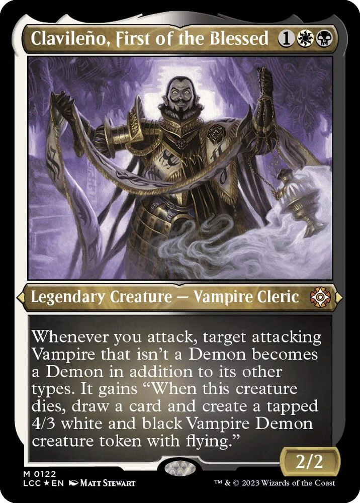 Clavileno, First of the Blessed (Display Commander) - Thick Stock Foil