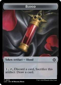 Blood // Vampire (0004) Double-Sided Token 15 // 4