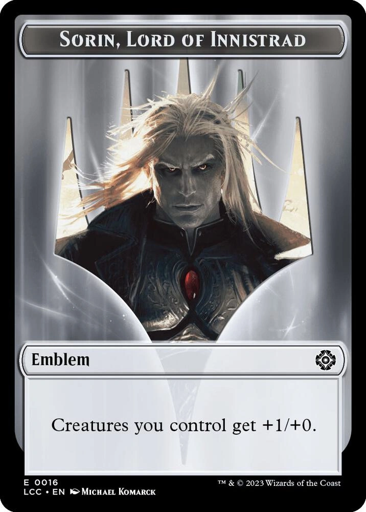 Emblem - Sorin, Lord of Innistrad // Vampire (0004) Double-Sided Token
