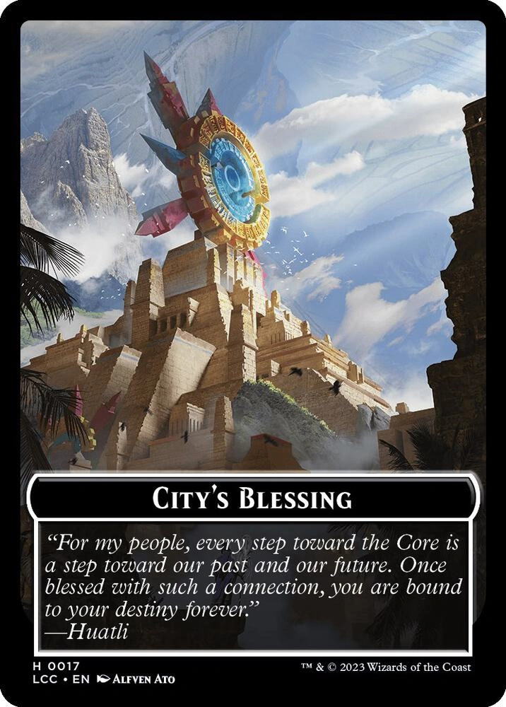 City's Blessing // Dinosaur Double-Sided Token