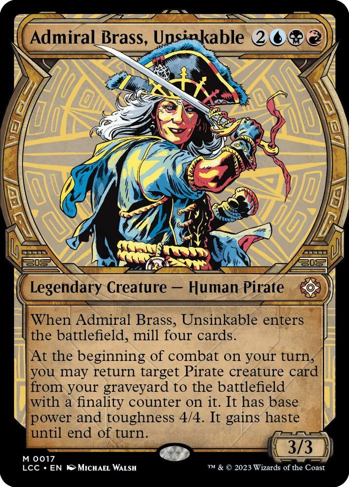 Admiral Brass, Unsinkable (Showcase) Foil