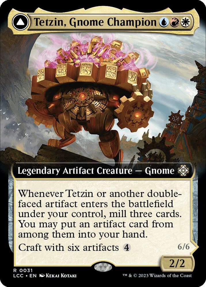 Tetzin, Gnome Champion (Extended Art) Foil