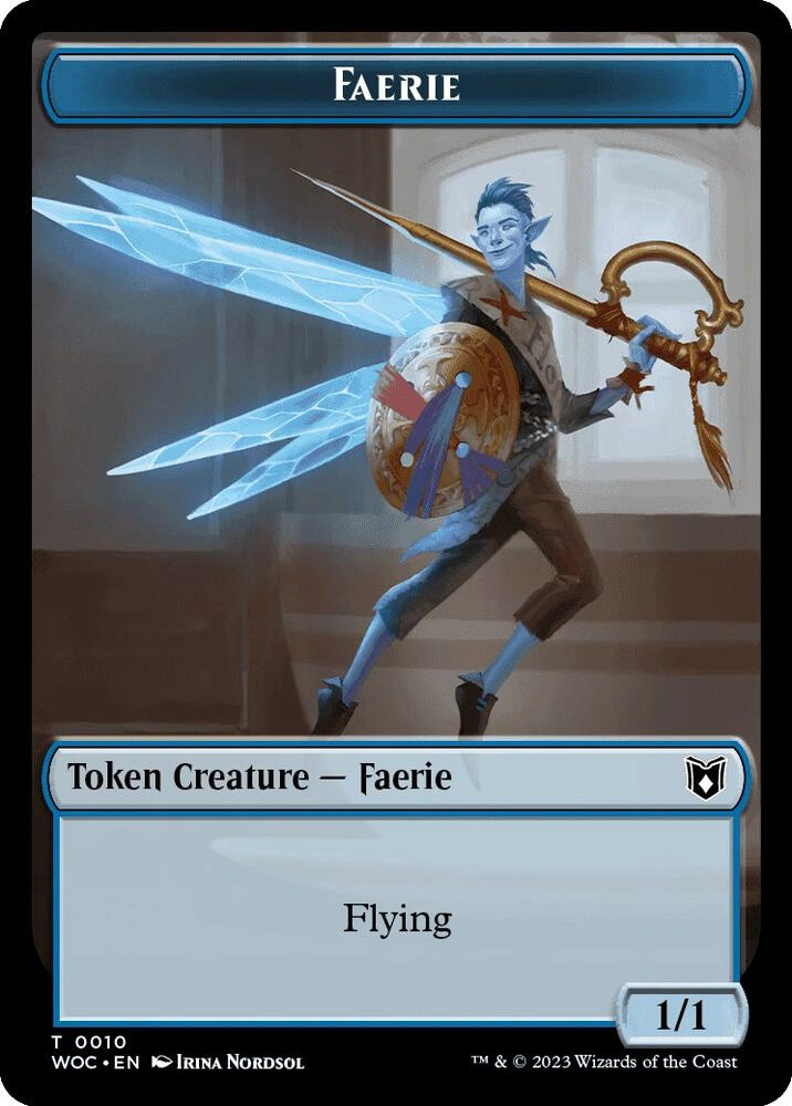 Faerie // Saproling Double-Sided Token