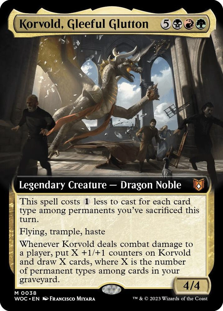 Korvold, Gleeful Glutton (Extended Art) Foil