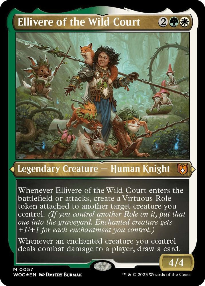 Ellivere of the Wild Court (Display Commander) - Thick Stock Foil