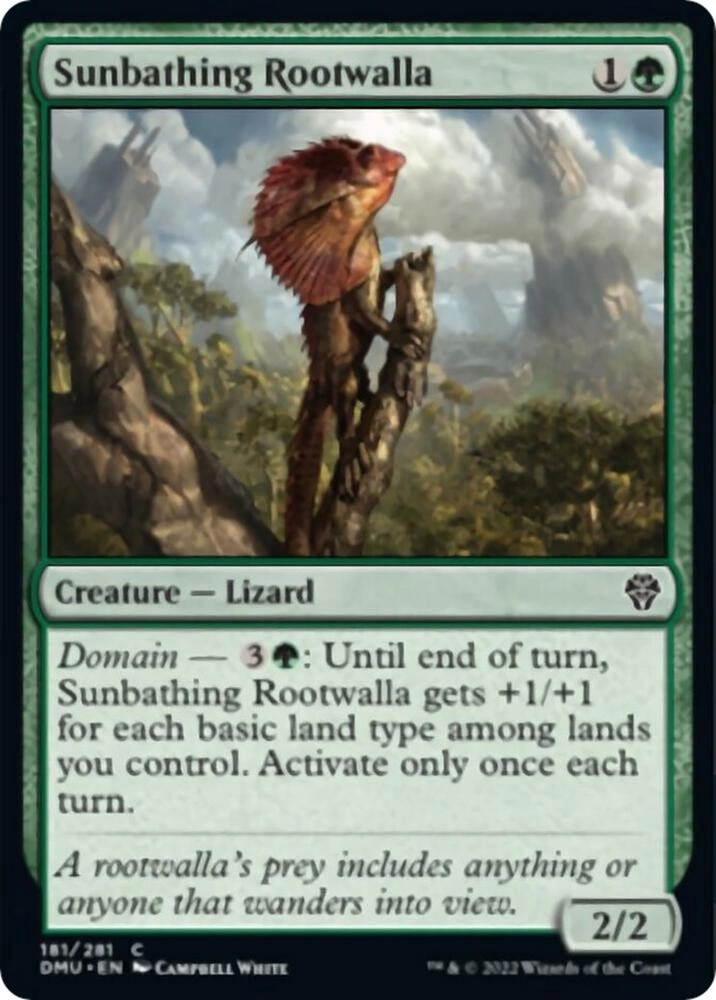 Sunbathing Rootwalla Foil