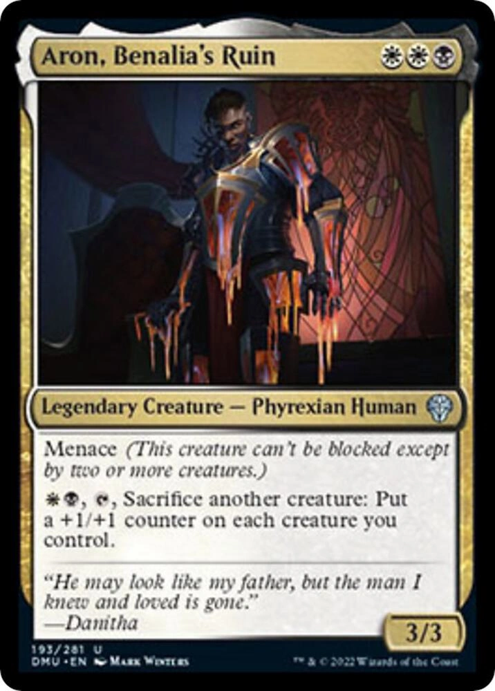 Aron, Benalia's Ruin Foil