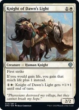 Knight of Dawn's Light Foil