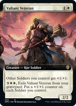 Valiant Veteran (Extended Art) Foil