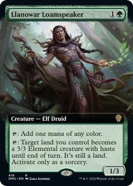 Llanowar Loamspeaker (Extended Art) Foil