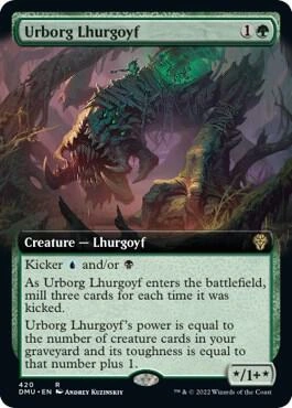 Urborg Lhurgoyf (Extended Art) Foil