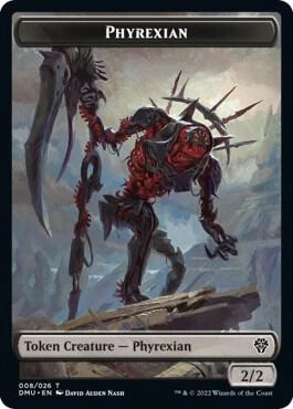 Phyrexian // Zombie Double-Sided Token Foil