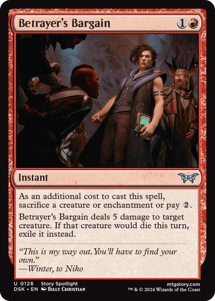 Betrayer's Bargain Foil