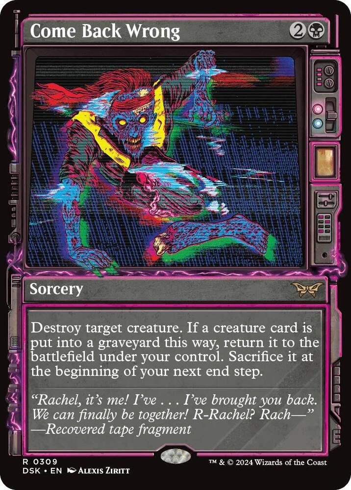 Come Back Wrong (Showcase) Foil