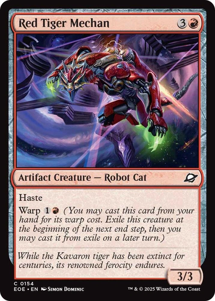Red Tiger Mechan Foil