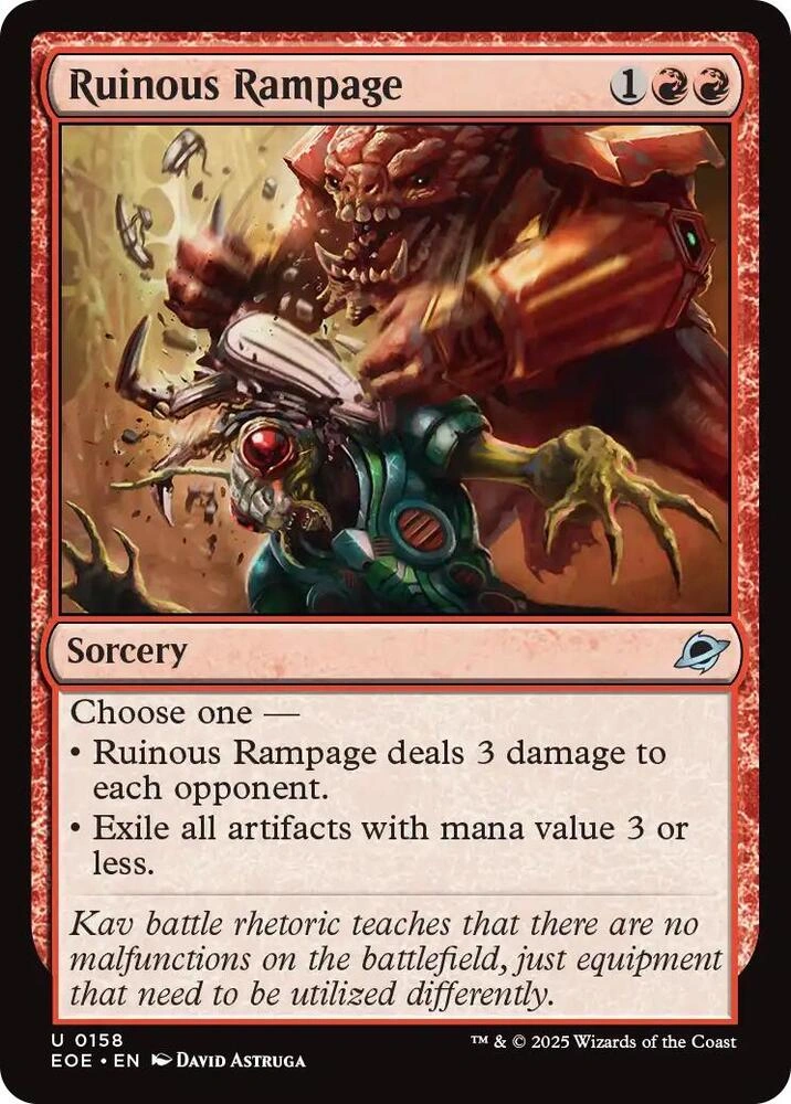 Ruinous Rampage Foil