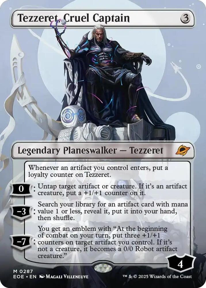 Tezzeret, Cruel Captain (Borderless) Foil