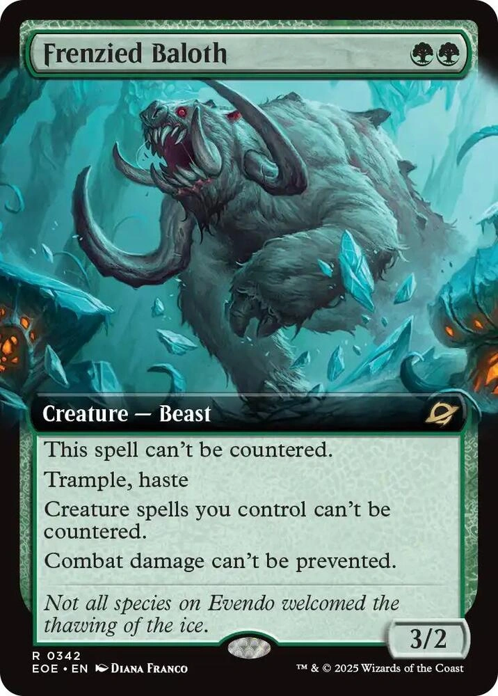 Frenzied Baloth (Extended Art) Foil