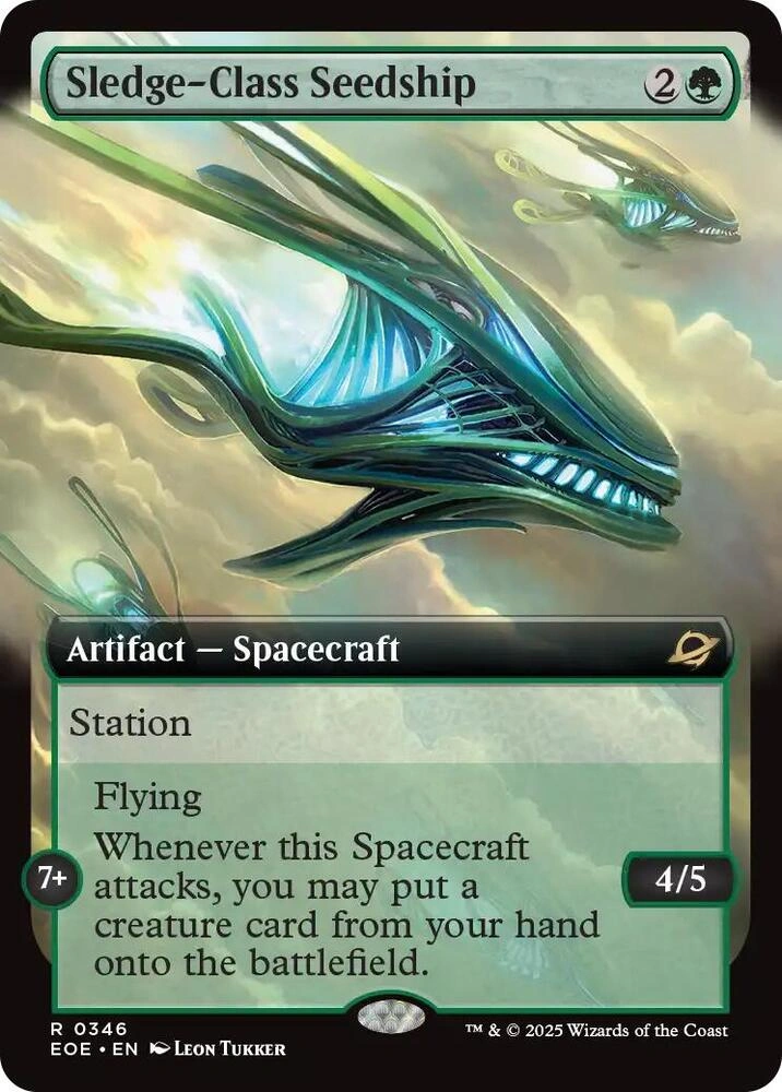 Sledge-Class Seedship (Extended Art) Foil