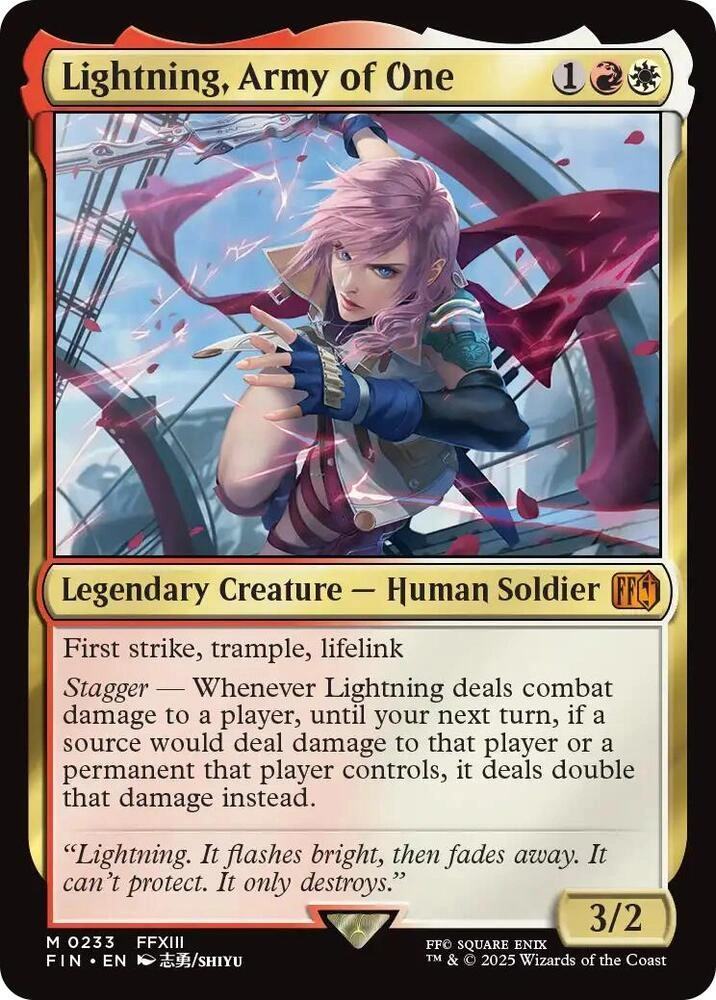 Lightning, Army of One Foil