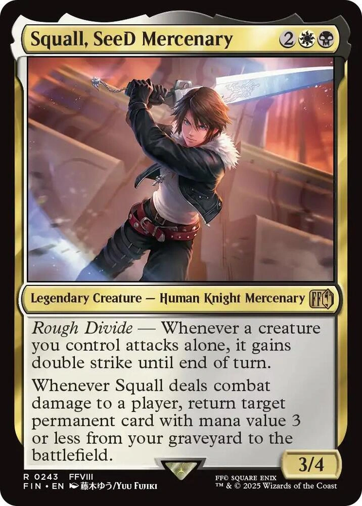 Squall, SeeD Mercenary Foil