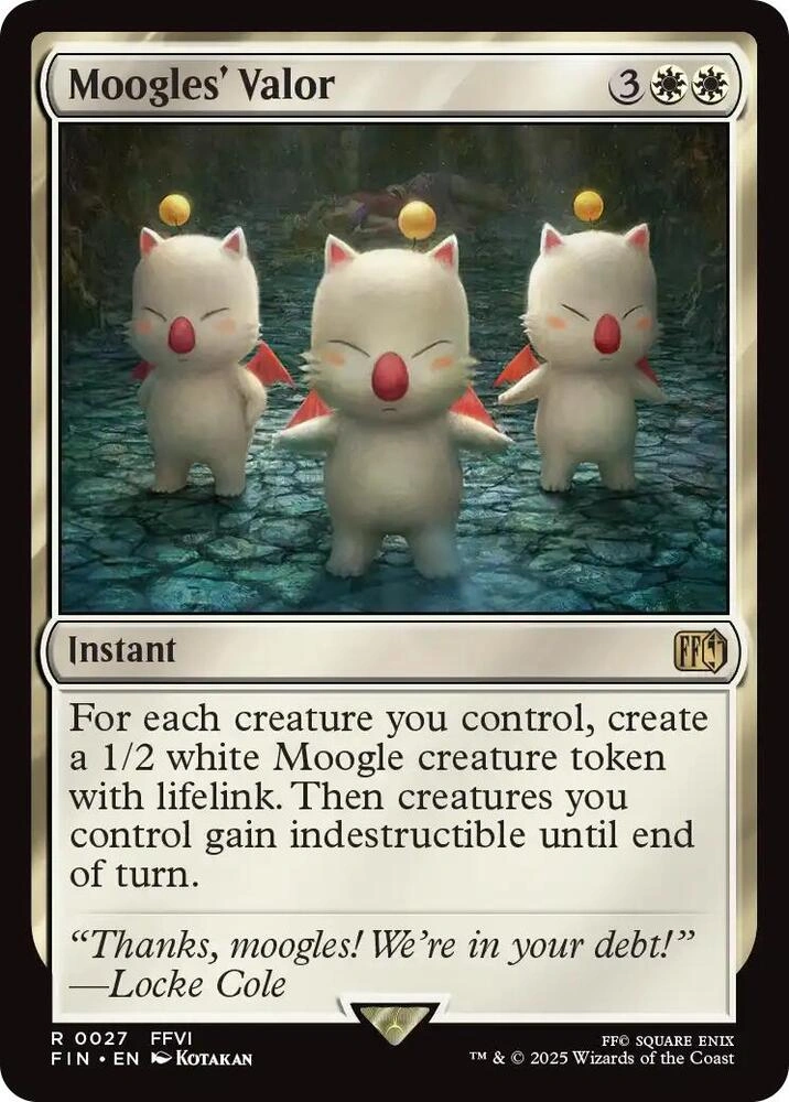 Moogles' Valor Foil