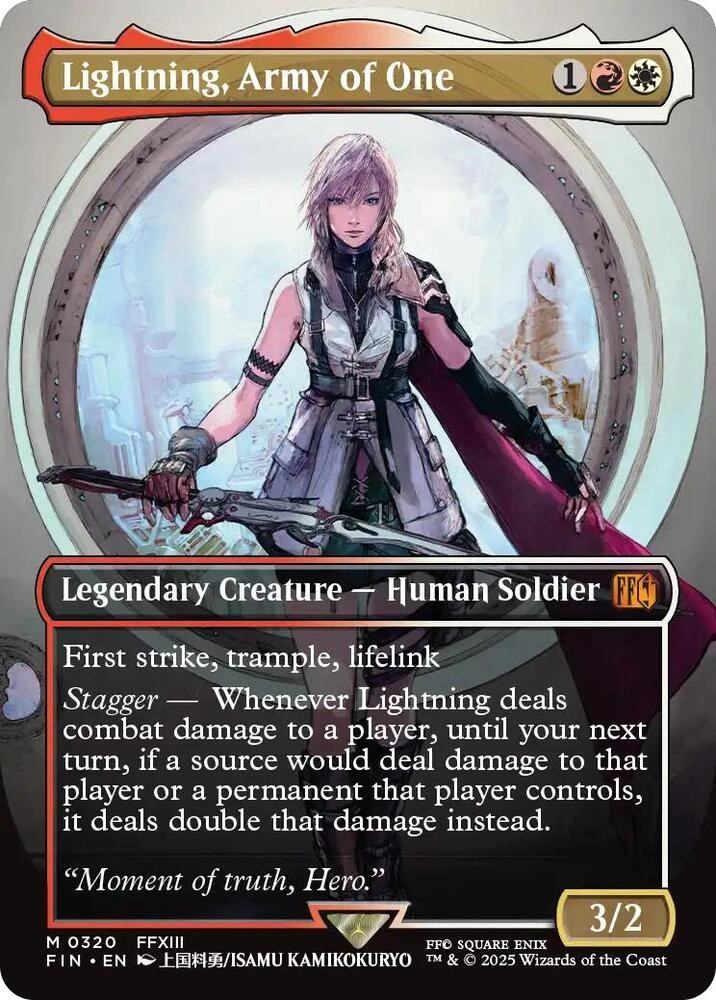 Lightning, Army of One (0320) (Borderless) Foil