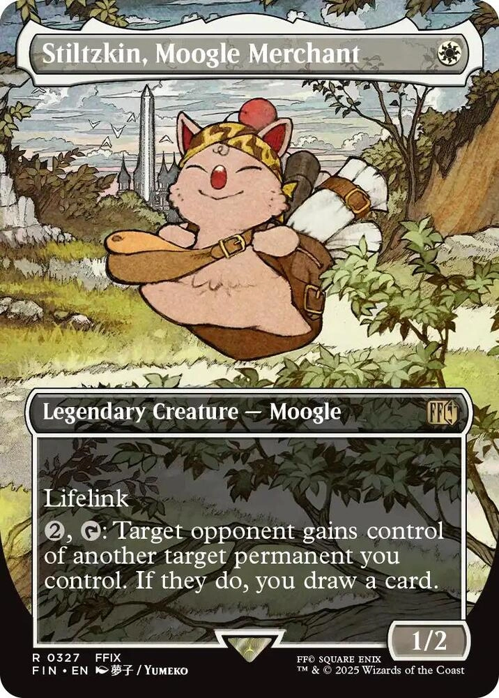 Stiltzkin, Moogle Merchant (Borderless) Foil