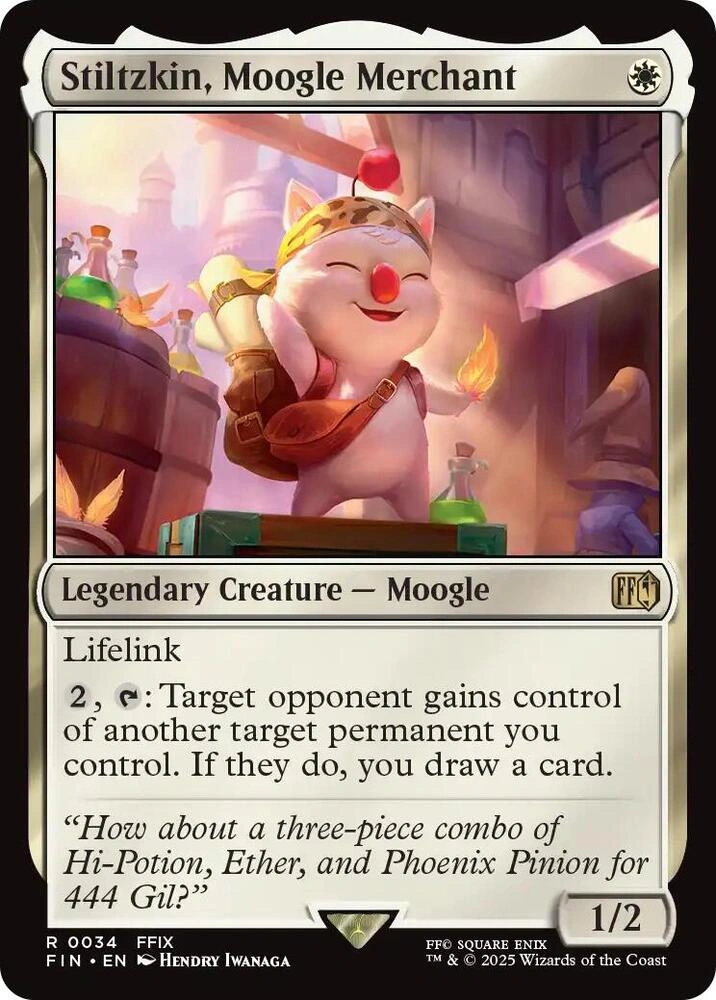 Stiltzkin, Moogle Merchant