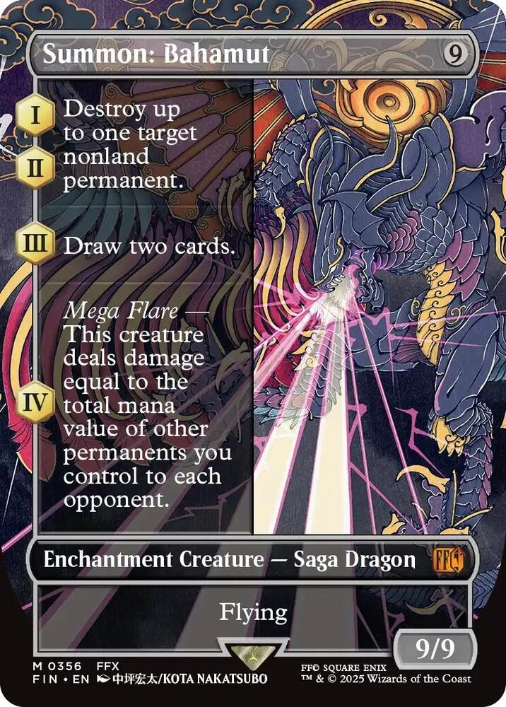 Summon: Bahamut (Borderless) Foil