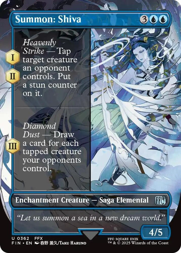 Summon: Shiva (Borderless) Foil