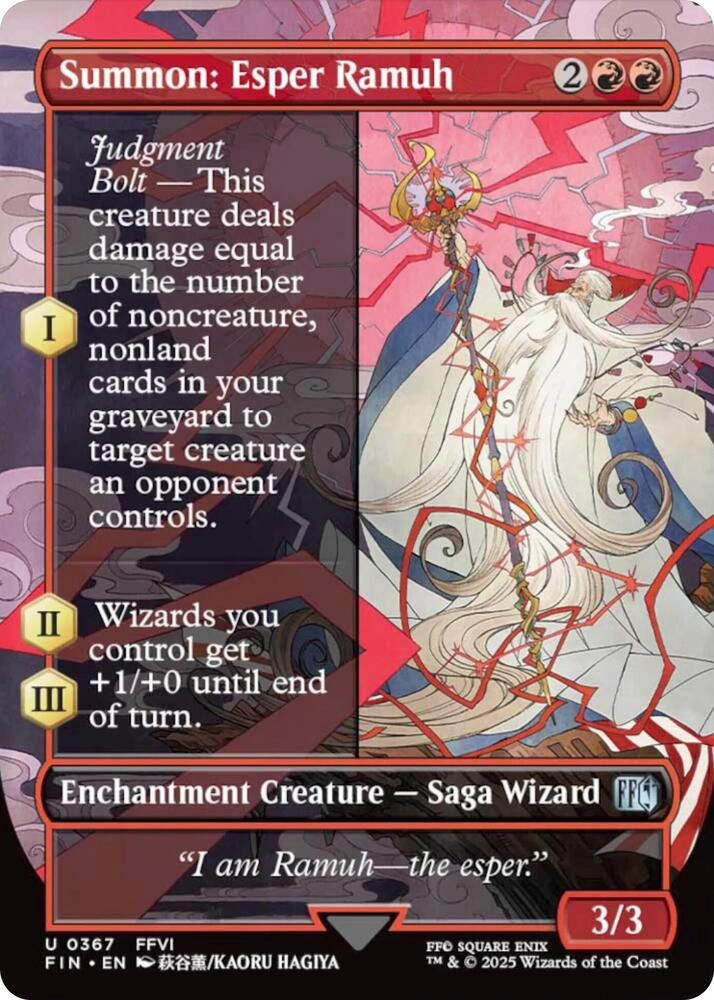 Summon: Esper Ramuh (Borderless) Foil