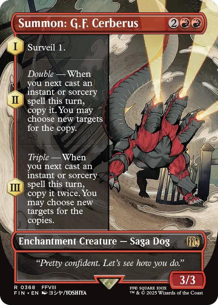 Summon: G.F. Cerberus (Borderless) Foil