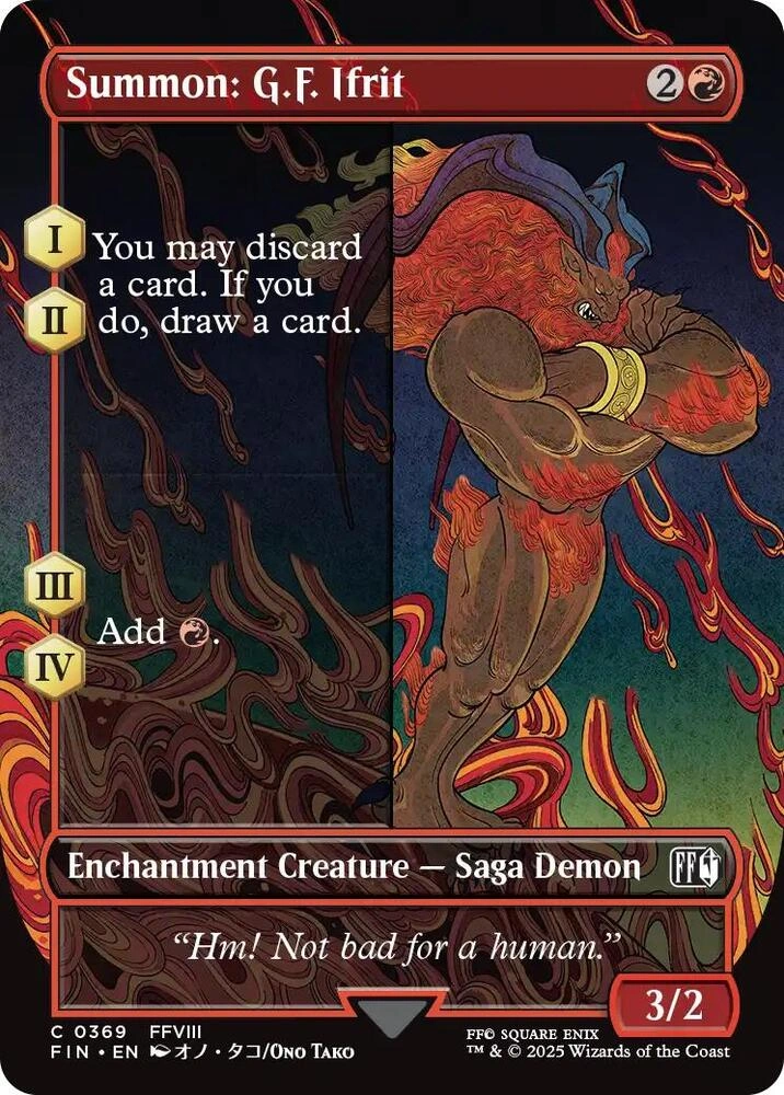 Summon: G.F. Ifrit (Borderless) Foil