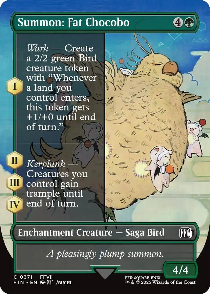 Summon: Fat Chocobo (Borderless) Foil