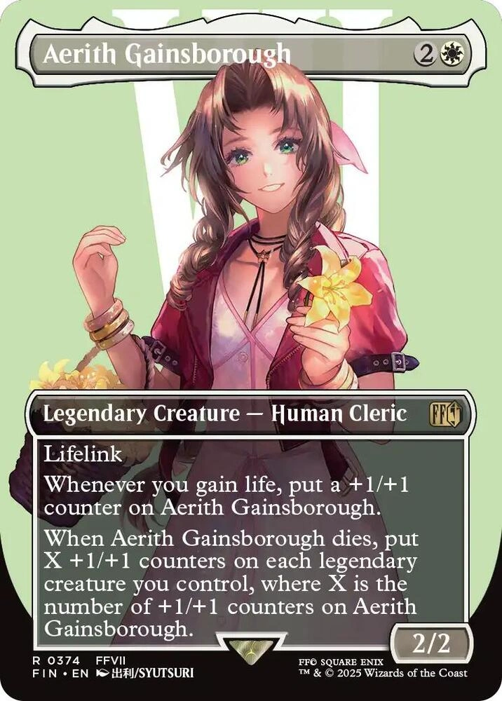 Aerith Gainsborough (Borderless) Foil
