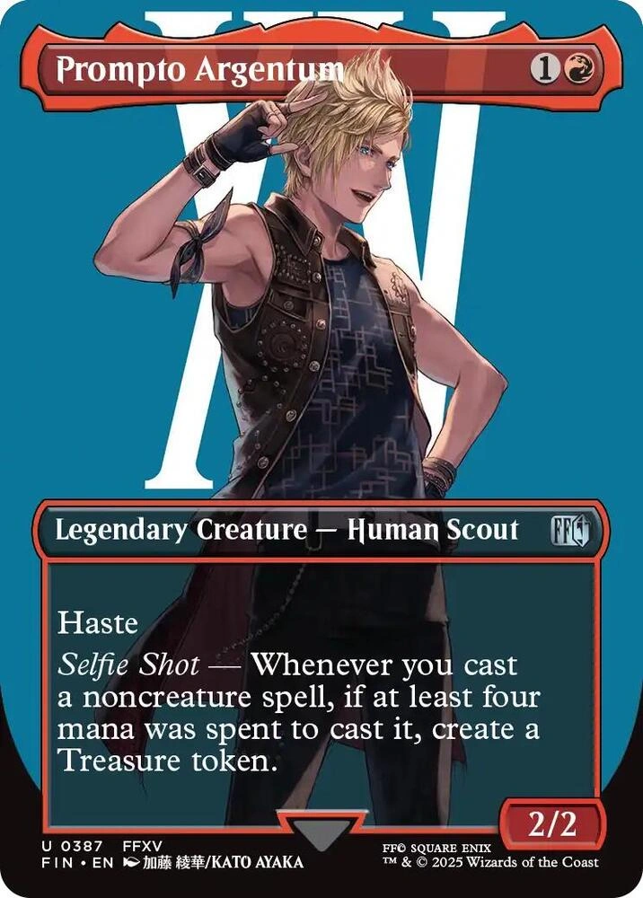 Prompto Argentum (Borderless) Foil