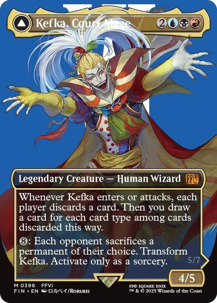 Kefka, Court Mage (0398) (Borderless) Foil