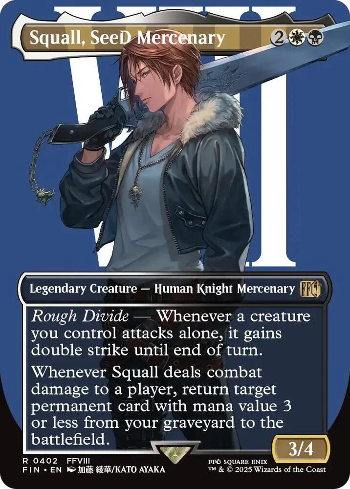 Squall, SeeD Mercenary (Borderless) Foil