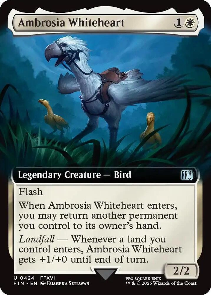 Ambrosia Whiteheart (Extended Art) Foil