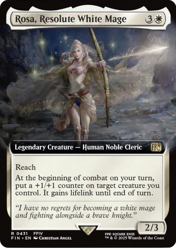 Rosa, Resolute White Mage (Extended Art) Foil