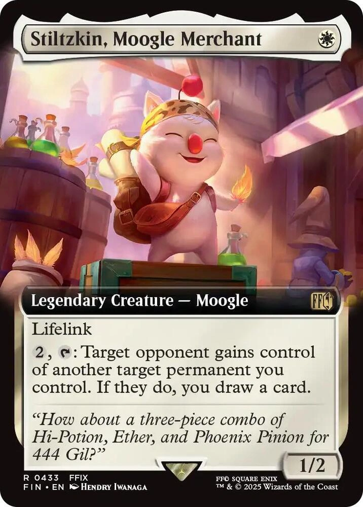 Stiltzkin, Moogle Merchant (Extended Art) Foil