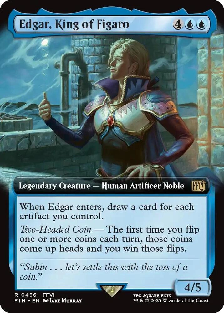 Edgar, King of Figaro (Extended Art) Foil