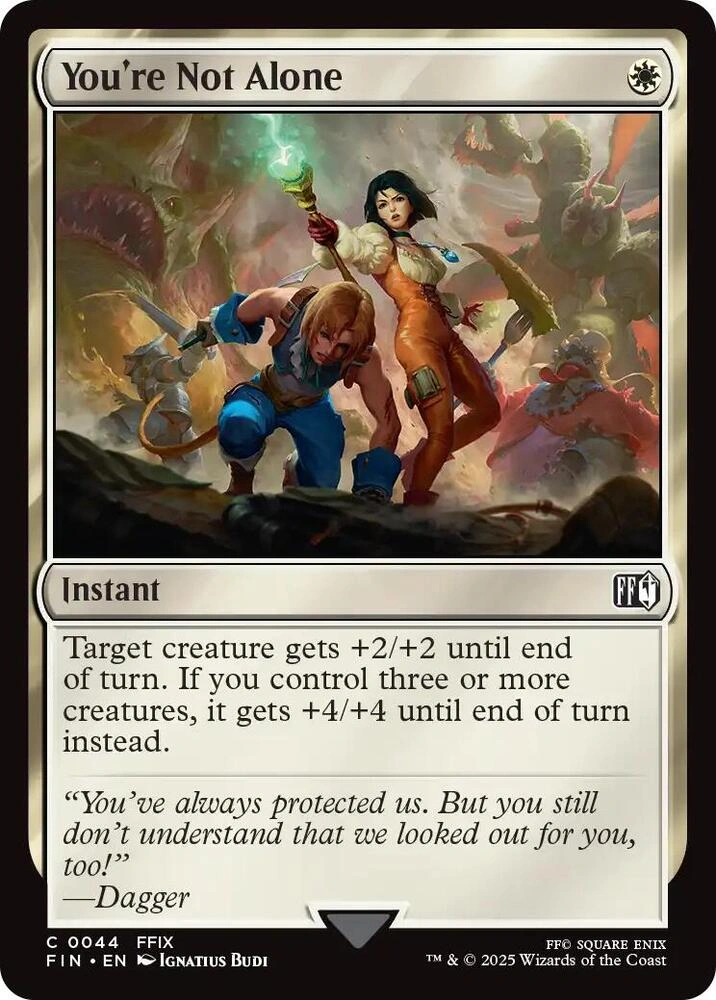 You're Not Alone Foil