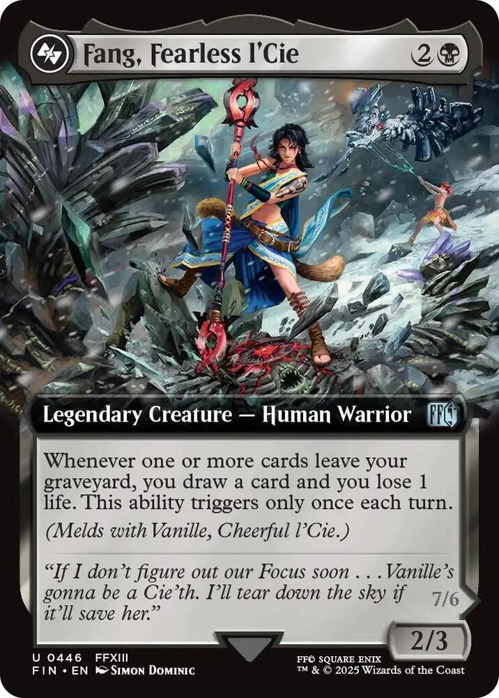 Fang, Fearless l'Cie (Extended Art) Foil