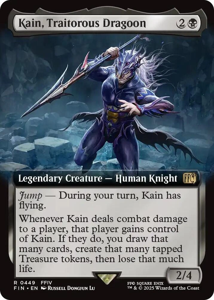 Kain, Traitorous Dragoon (Extended Art) Foil