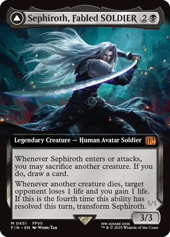 Sephiroth, Fabled SOLDIER (Extended Art) Foil