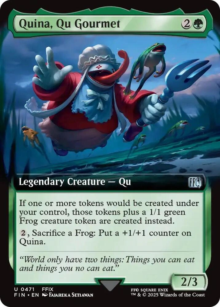Quina, Qu Gourmet (Extended Art) Foil