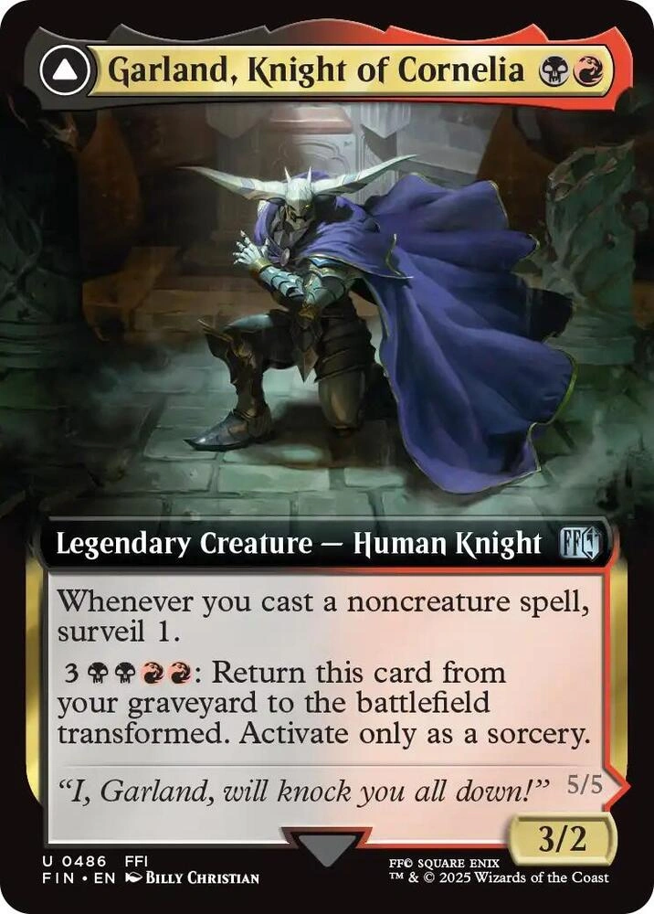 Garland, Knight of Cornelia (Extended Art) Foil