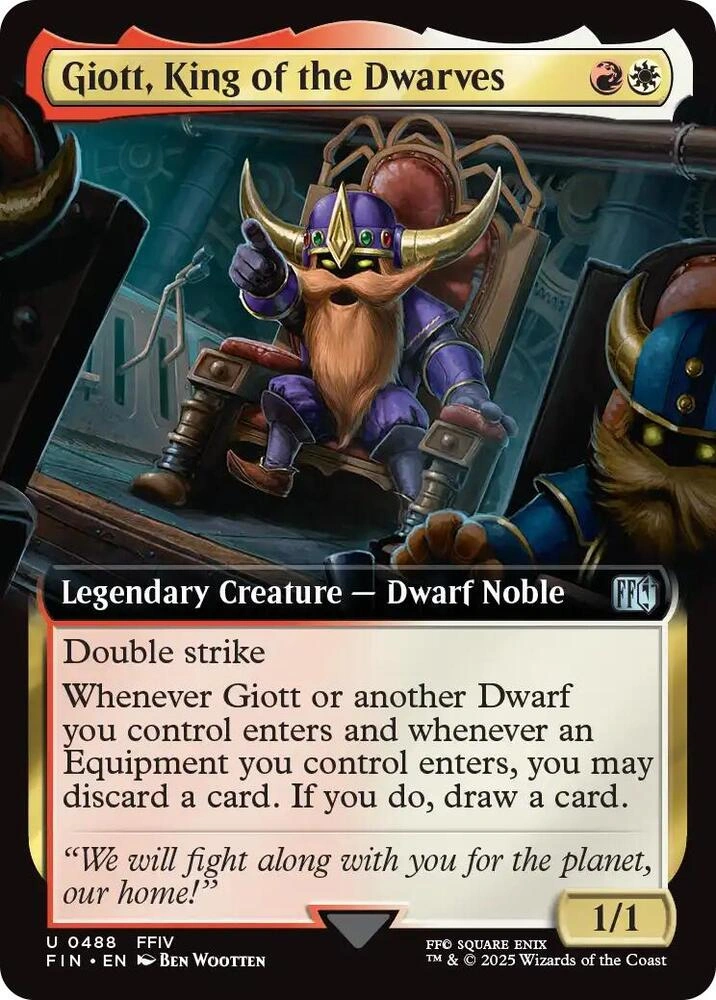 Giott, King of the Dwarves (Extended Art) Foil